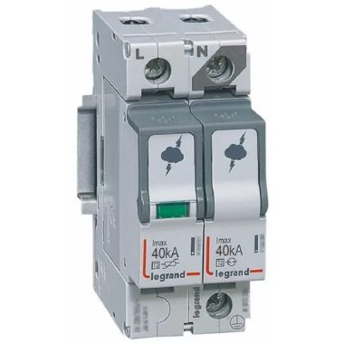 LEGRAND 412246 Túlfeszültség-levezető T2 40KA 1P+N NR