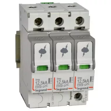 LEGRAND 412272 Túlfeszültség-levezető T1+T2 12,5KA 3P +SD
