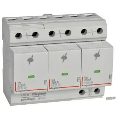 LEGRAND 412282 Túlfeszültség-levezető T1 25KA 3P +SD
