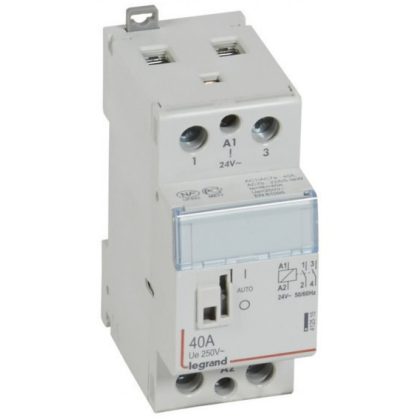 LEGRAND 412515 CX3 moduláris kontaktor 40A 24V 2Z - karral