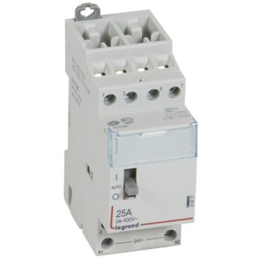 LEGRAND 412517 CX3 moduláris kontaktor 25A 24V 4Z - karral