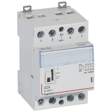 LEGRAND 412518 CX3 modular contactor with 40A 24V 4Z arm