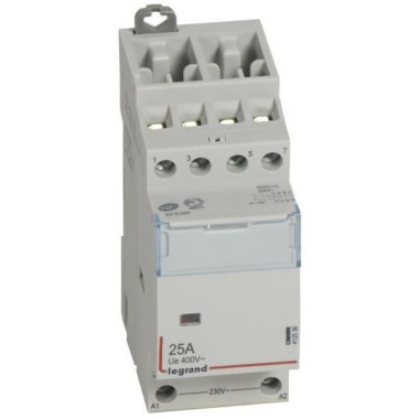 LEGRAND 412536 CX3 moduláris kontaktor 25A 230V 4Ny