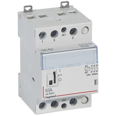 LEGRAND 412550 CX3 moduláris kontaktor 63A 230V 3Z - karral
