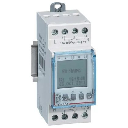 LEGRAND 412630 AlphaRex DY21 éves programkapcsoló 2 csatornás 2x84 program