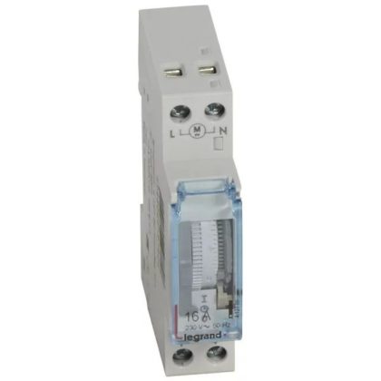   LEGRAND 412780 MicroRex T11 napi programkapcsoló működési tartalék nélkül, függőleges előlappal