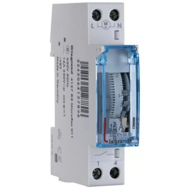 LEGRAND 412783 MicroRex W11 weekly program switch without operating reserve, with vertical front
