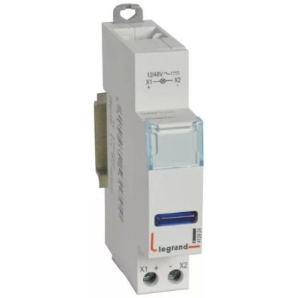 LEGRAND 412924 CX3 moduláris jelzőlámpa LED kék 12/48V ~/=