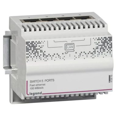 LEGRAND 413010 otthoni hálózatok Ethernet Switch 10/100 Mbps 4+1 x RJ45 port