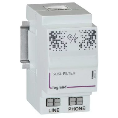 LEGRAND 413011 Master xDSL distributor, 2 inputs-1 output, 2 DIN modules