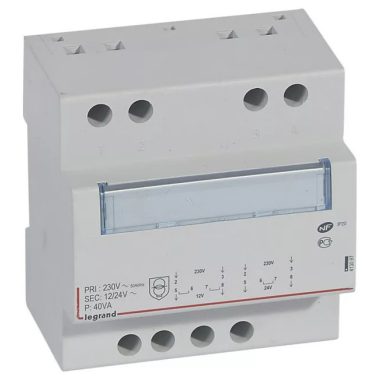 LEGRAND 413097 Lexic biztonsági trafó 40VA 230/24-12-2x12V