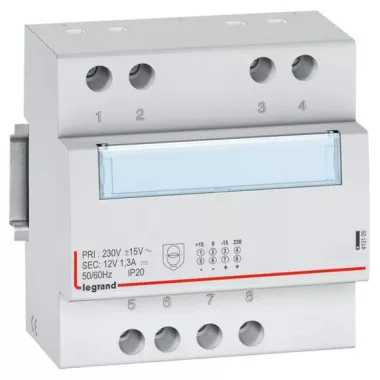 LEGRAND 413105 Lexic szűrt tápegység 12V~/=, 1,3 A