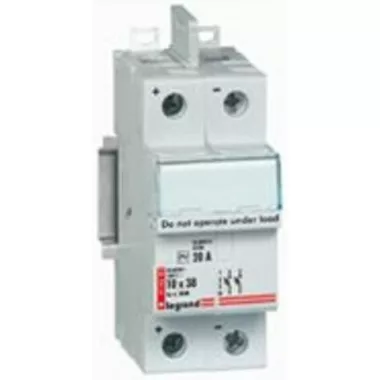 LEGRAND 414682 Lexic biztosító aljzat 10x38 2P 20A 1000V=