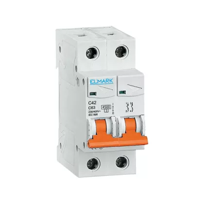 ELMARK kismegszakító, C42N/10A, 2P, 4.5kA, C