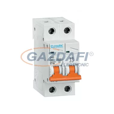 ELMARK kismegszakító, C42N/32A, 2P, 4.5kA, C