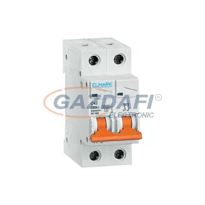 ELMARK KISMEGSZAKÍTÓ, C42N/50A, 2P, 4.5kA, C