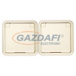   SCHNEIDER/ELSO 415400 2x2P+F dugalj csatlakozóaljzat, csavaros bekötés, fehér