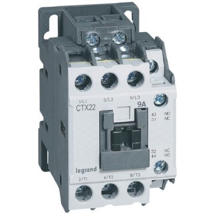   LEGRAND 416080 CTX3 industrial contactor 3P 9A 1Z + 1NY 24V AC