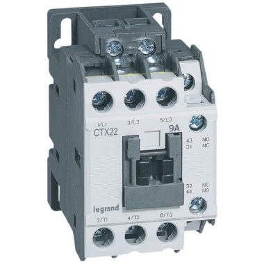 LEGRAND 416081 CTX3 industrial contactor 3P 9A 1Z + 1NY 24V DC