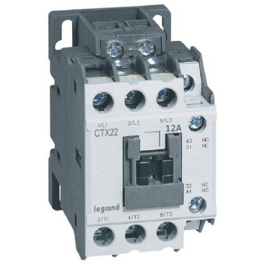 LEGRAND 416090 CTX3 industrial contactor 3P 12A 1Z+1NY 24V AC