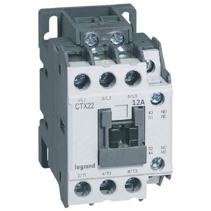   LEGRAND 416091 CTX3 industrial contactor 3P 12A 1Z+1NY 24V DC