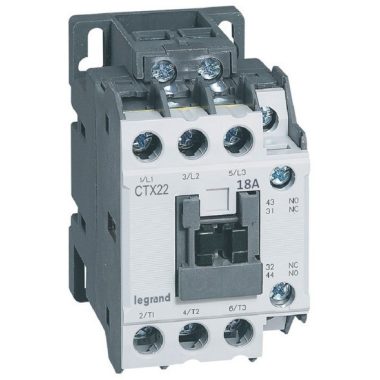LEGRAND 416101 CTX3 industrial contactor 3P 18A 1Z+1NY 24V DC