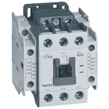 LEGRAND 416130 CTX3 ip. mágneskapcs. 3P 40A 2Z+2NY 24V AC
