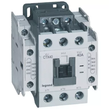 LEGRAND 416139 CTX3 ip. mágneskapcs. 3P 40A 2Z+2NY 415V AC LEGRAND 416139 CTX3 ip. mágneskapcs. 3P 40A 2Z+2NY 415V AC