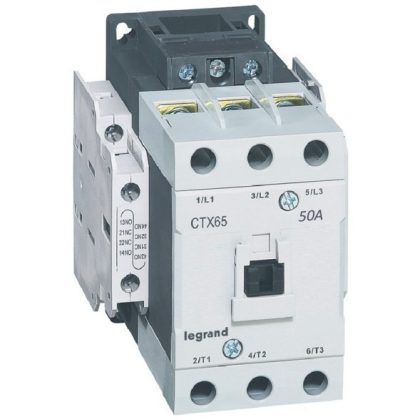   LEGRAND 416140 CTX3 industrial contactor 3P 50A 2Z+2NY 24V AC