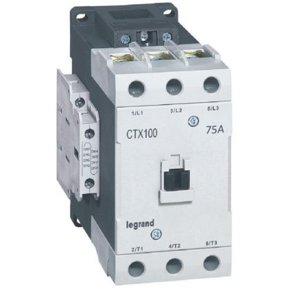  LEGRAND 416180 CTX3 industrial contactor 3P 75A 2Z+2NY 24V AC