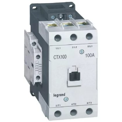   LEGRAND 416220 CTX3 industrial contactor 3P 100A 2Z+2NY 24V AC