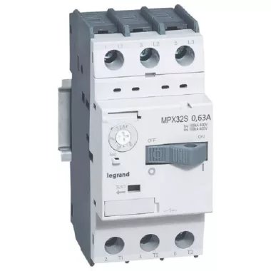 LEGRAND 417303 MPX3 32S motorvédő kismegszakító TM 0.4-0.63A 3P