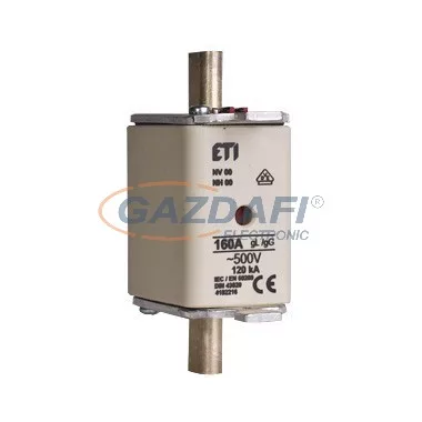 ETI NH00 kisfeszültségű késes olvadóbetét, 160A, 500V