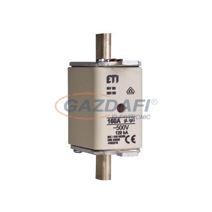 Siguranta fuzibila cu cutit ETI NH00, 160A, 500V