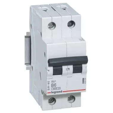 LEGRAND 419155 RX3 kismegszakító 2P B6 6000A BIC