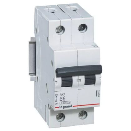 LEGRAND 419155 RX3 kismegszakító 2P B6 6000A BIC