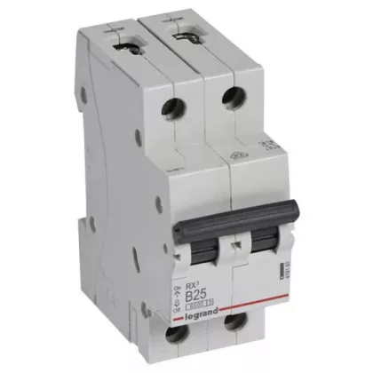 LEGRAND 419160 RX3 kismegszakító 2P B25 6000A BIC