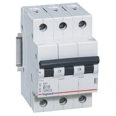 LEGRAND 419169 RX3 kismegszakító 3P B16 6000A BIC