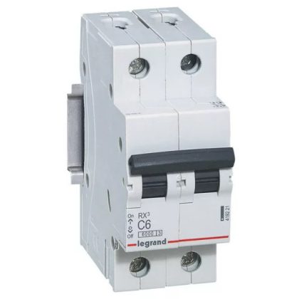 LEGRAND 419221 RX3 kismegszakító 2P C6 6000A BIC
