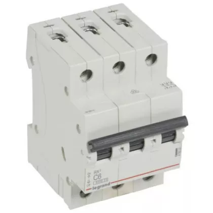 LEGRAND 419232 RX3 kismegszakító 3P C6 6000A BIC