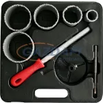   SG PRO 420013 körkivágó készlet kőzethez, műanyag dobozban, 9 részes