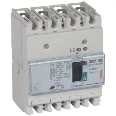 LEGRAND 420056 DPX3 160 125A 4P termikus mágneses 25kA kompakt megszakító