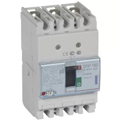 LEGRAND 420124 DPX3 160 80A 3P termikus mágneses 50kA kompakt megszakító