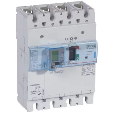 LEGRAND 420625 DPX3 250 100A 4P + ÁVK thermal magnetic 70kA combined circuit