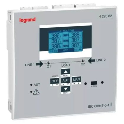   LEGRAND 422682 Forrásátkapcsoló automatika Advanced, LCD kijelzővel