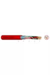  JB-H (St) H 50x2x0,8mm2 Cablu de alarma de incendiu ecranat ignifug fără halogen, BD 300V roșu
