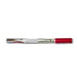   JB-H (St) H 2x2x0,8mm2 Cablul de alarmă incendiu ecranat  ignifug, fără halogen,  Bd FE180 / E30 cu 30 de minute de funcționare 225V roșu
