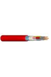  JB-H (St) H 2x2x0,8mm2 Cablul de alarma incendiu ecranat ignifug, fără halogen, Bd FE180 / E90 cu 90 de minute de funcționare 225V roșu