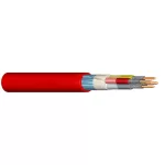   JB-H (St) H 1x2x0,8mm2 Cablul de alarmă incendiu ecranat ignifug, fără halogen,  Bd FE180 / E90 cu 90 minute de funcționare 225V roșu