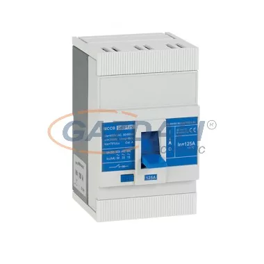 ELMARK kompakt megszakító, MCCB DS1-125, 50A, 3P, 690V ELMARK kompakt megszakító, MCCB DS1-125, 50A, 3P, 690V
